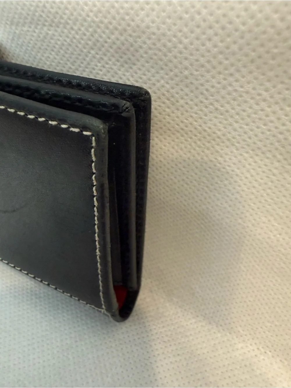 Coach Vintage Black and Red Leather Wallet